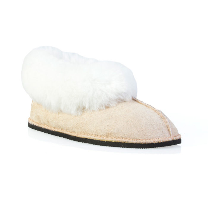 Gurmuki Sheepskin Slippers are Handmade of 100 % Leather Suede 100% Sheep's wool lining and sheepskin collar. The Design is for Comfort and versatility ! All Gurmuki Products are Handmade with Love, Proudly South African !
