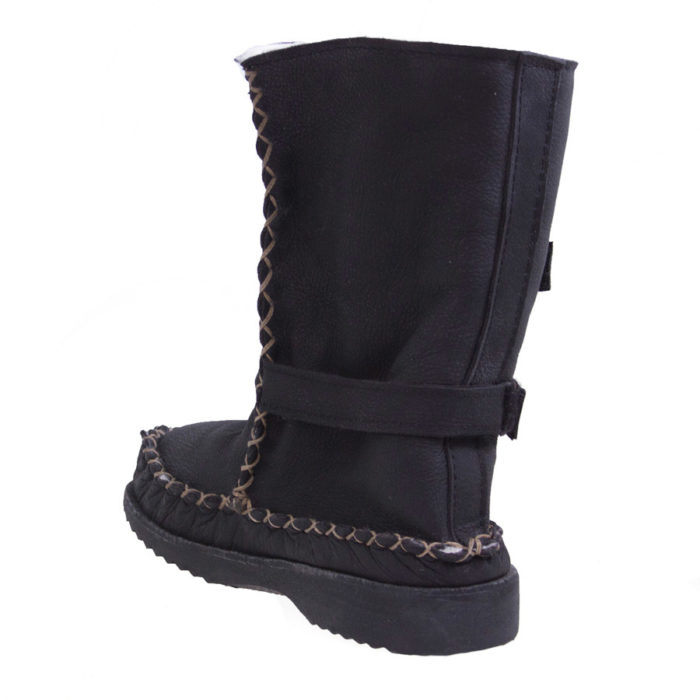 Gurmuki Sheep's Wool Unisex TRIBAL Tall Boots – Black
