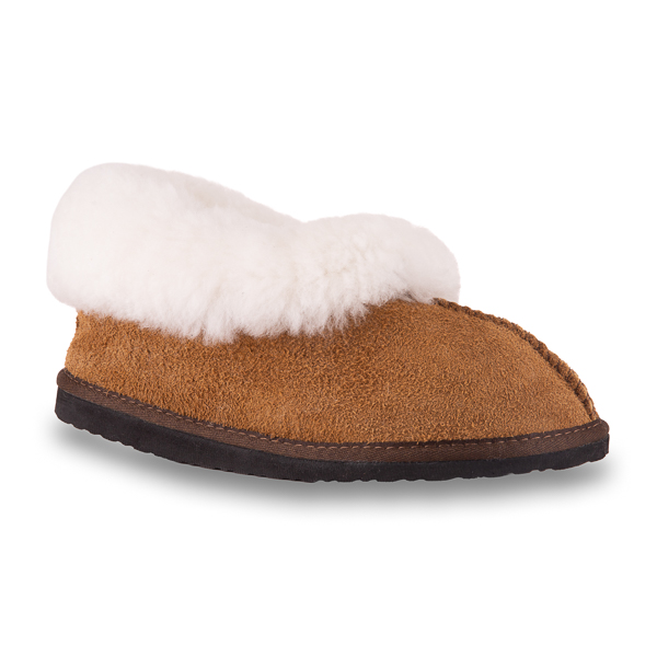 Sheepskin SLIPPERS - Rust Brown