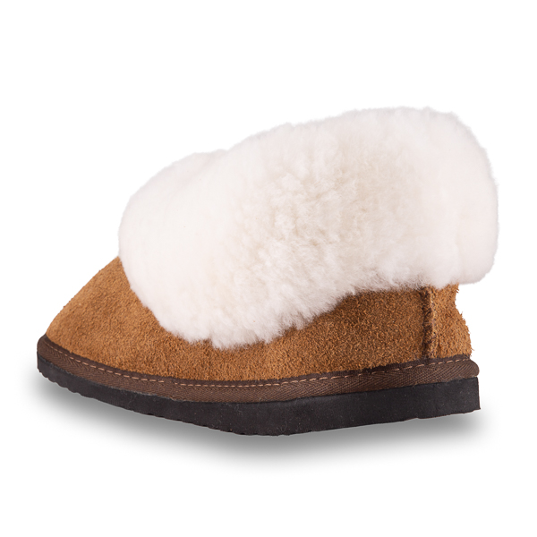 Sheepskin SLIPPERS - Rust Brown - Image 3